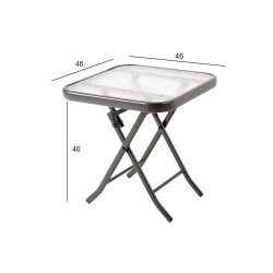 Table DUBLIN 46x46x46cm, foldable