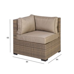 Modular sofa SEVILLA NEW corner, cappuccino