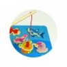 Game Fish Catching Sea Animals Wooden Magnet Puzzle