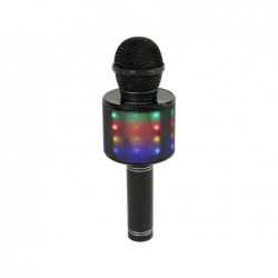 Wireless Microphone USB Speaker Karaoke Recording Model WS-858 Black 