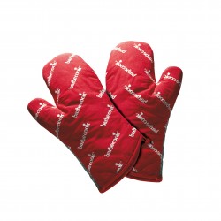 PAIR OF RED GLOVES SHORT , TM Barbecook