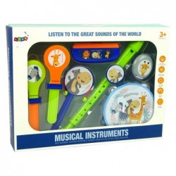 Musical Instruments Tambourine Flute Harmonica Animals