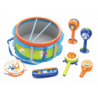 Musical Instruments Set Drum Tambourine Harmonica Animals