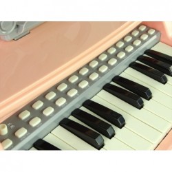 Electric Pink Organ Pianino with Chair 25 Keys