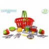 Basket Set of Kitchen Accessories with a Stove 1172