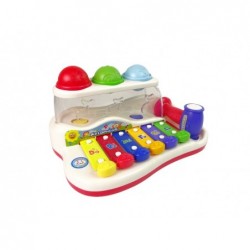 Educational Dulcimer for Toddler Hammer Colourful Balls