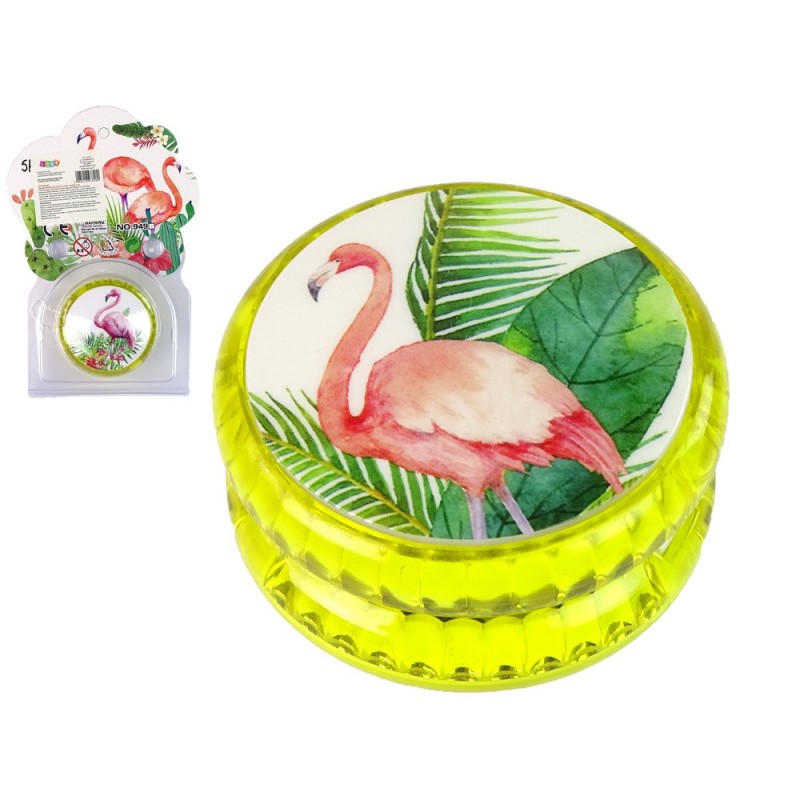 Jojo Handicraft Game with Flamingo  A timeless toy Yellow YoYo