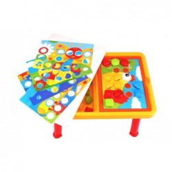 Table 2in1 Educational Puzzle Button Mosaic