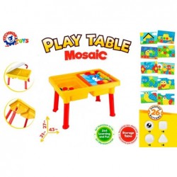 Table 2in1 Educational Puzzle Button Mosaic