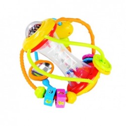  Colourful Ball Rattle Slide Beads Spiral