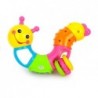 Lovely Worm Rattle Teether Safe Mirror Educational Toy