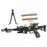 Battery Operated Machine Gun Lights Sounds Realistic Toy