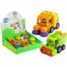 Cartoon Cars - Combine-Harvester, Trash Truck, Mixer Truck