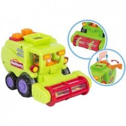 Cartoon Cars - Combine-Harvester, Trash Truck, Mixer Truck