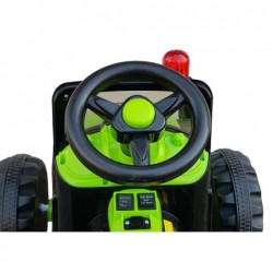 Backhoe Loader Green - Electric Ride On Construction Vehicle