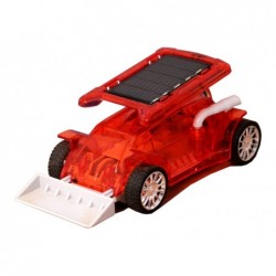 Solar Bulldozer Car Red