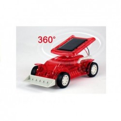 Solar Bulldozer Car Red