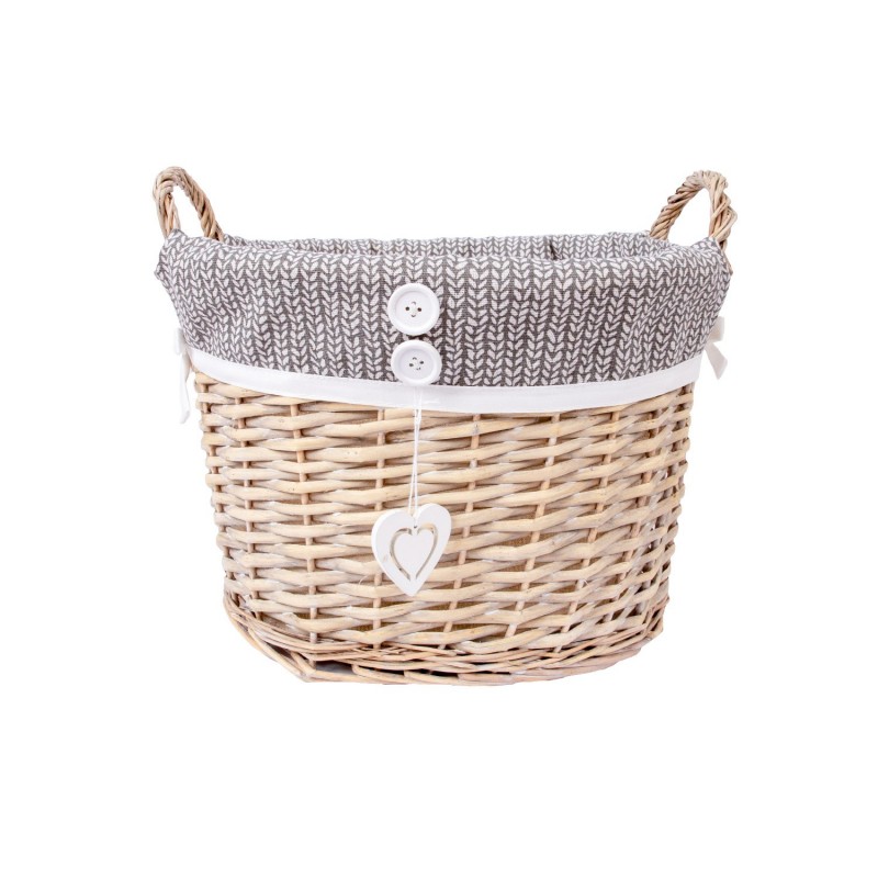 Basket WILLI GREY S 29x20xH22cm