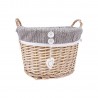 Basket WILLI GREY S 29x20xH22cm