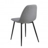 Dining chair WILMA light grey black