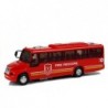 Fire Rescue Bus Die Cast Model Red with Lights