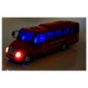 Fire Rescue Bus Die Cast Model Red with Lights