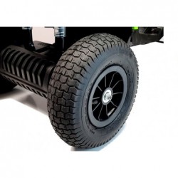 Quad BDM0906 Electric Ride On Vehicle Pumped Wheels - Black