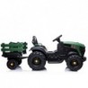 Electric Ride On Tractor with a trailer BDM0925 Military Green