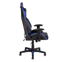 Стул для игр PC MASTER 67x57xH126-135,5см, сиденье и спинка  кожзаменитель, цвет  чёрный  синий