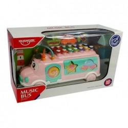 Magical Bus with Sorter Xylophone Mint and Pink