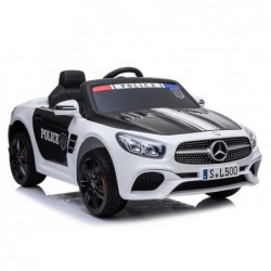 Mercedes SL500 Electric Ride On Car Police White