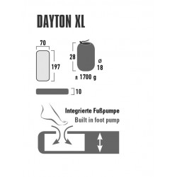 Матрас Dayton XL 197x70x10 см, темно-серый, ТМ High Peak