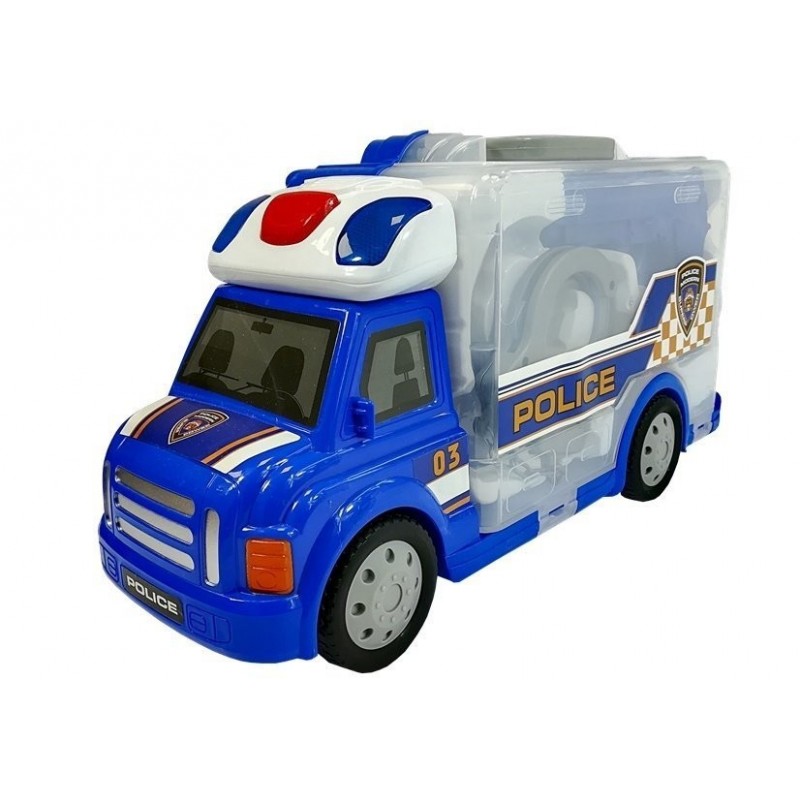 Dickie Toys: Folding Police Truck Playset - Lights & Sounds, Folds Into  Police Truck, Unfolds Into Playset, Ages 3+