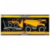 Tipper with trailer and Bulldozer 49 cm Construction site