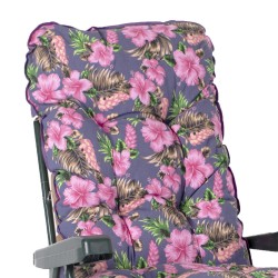 Кресло BADEN-BADEN с подушкой T0590254, 59x52xH100см, складная металлическая металлическая рама