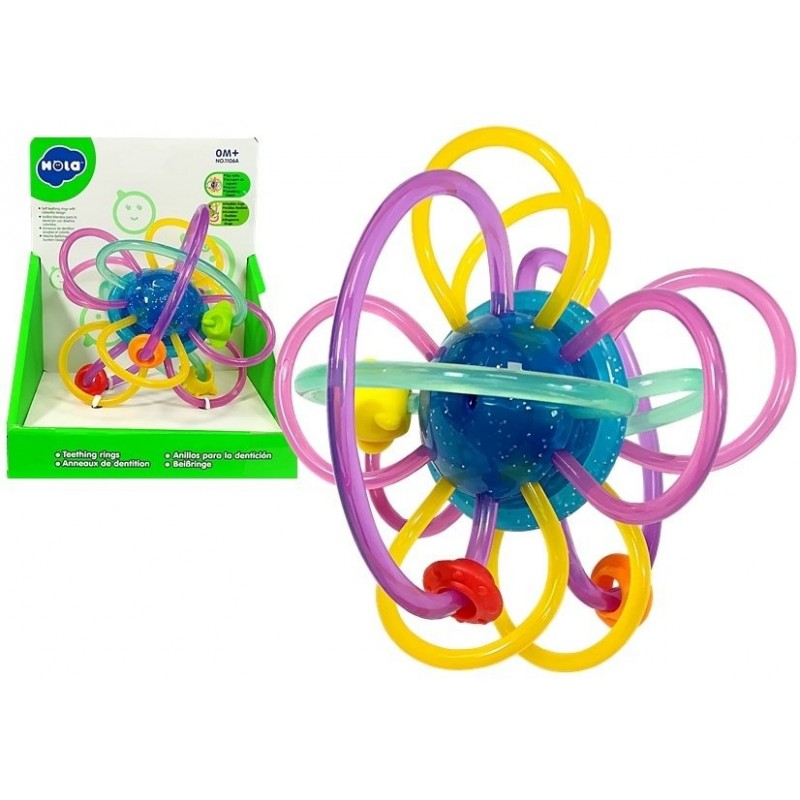Baby Teether with Beads Colorful Rattle