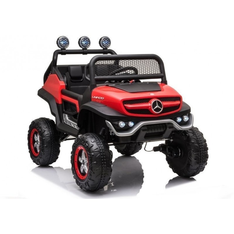 Electric Ride On Mercedes Unimog S Red