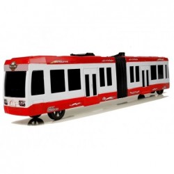 Articulated Bus with Friction Drive Red