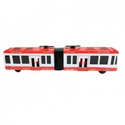 Articulated Bus with Friction Drive Red