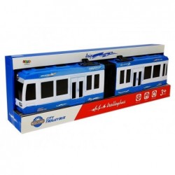 Articulated Bus with Friction Drive Blue