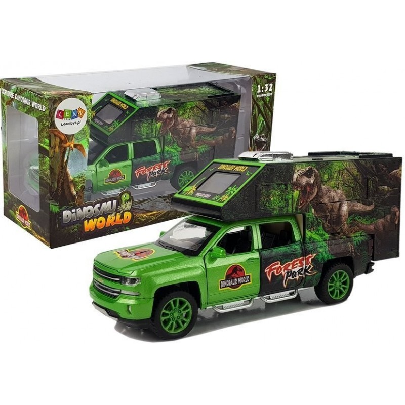 Camper with Dinosaurs Green