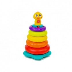 Pyramid with Rings Interactive Lights Game Wheels Colorful Duck