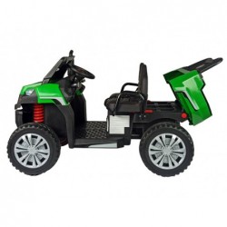 A730-1 Electric Ride-On Car Green-Silver