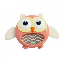 Owl Rattle Teether Children's Toy Red