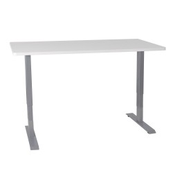 Desk ERGO with 2-motors 140x70xH60-125cm white
