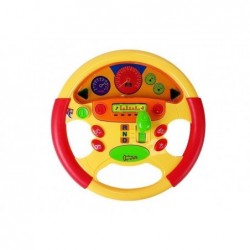 Educational steering wheel for a baby. Sound and Light Effects