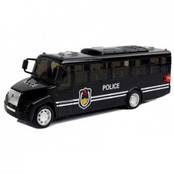 Black Police Bus Spring Drive Lights