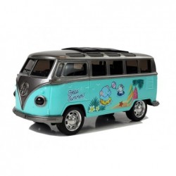 Battery-operated Vacation Bus with Light Sound Turquoise