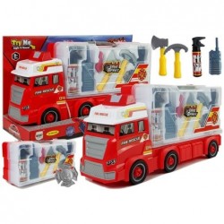 Set of a fire engine with...