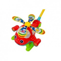 Helicopter pusher with movable propeller and tongue
